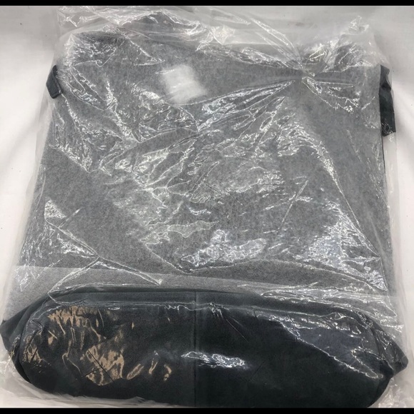 M.I.L.A Luxury Crossbody Bag - 100% Genuine Suede Leather - Slate Blue $598 - Picture 4 of 4